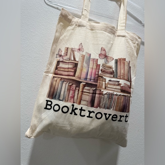 BOOKTROVERT BOOK TOTE BAG- NWOT - Picture 7 of 15
